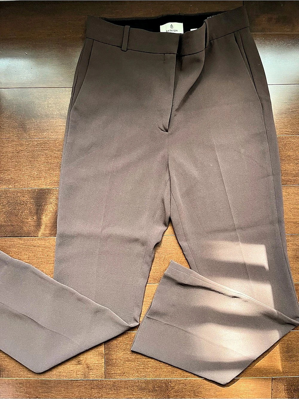 Babaton Cohen Pant Wide Leg Brown Size 8